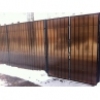 Забор из поликарбоната на металлическом каркасе ( в секциях) - толщина листа 8 мм